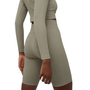 Pantalones Cortos de Ciclismo Personalizados para Mujer, Pantalones Cortos Deportivos al por Mayor, Pantalones Cortos de Ciclismo Transpirables de Algodón de Cintura Alta para Mujer y Niña, Tallas Grandes - Product Image 5