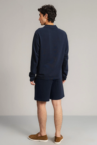 Haute qualité luxe Pima coton peigné hommes pour polo Premium en vrac solide motif plaine teint toile tissu ODM approvisionnement - Product Image 2