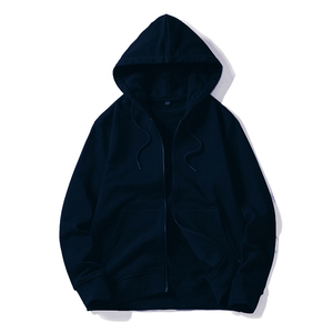 Sweat à capuche d'hiver pour femmes de haute qualité 100% coton doublé polaire épais chaud avec poche zippée couleur unie sur mesure - Product Image 4