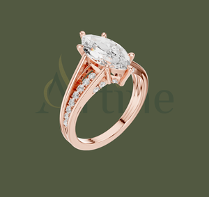 Eco Breeze Jewels 14K เข้าคู่กันชุดแหวนหมั้นและแต่งงาน - Product Image 1