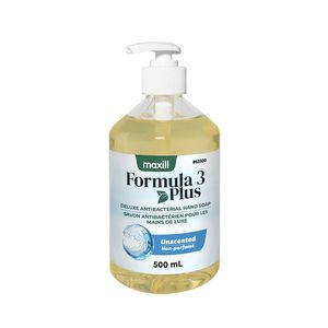 Savon liquide nettoyant pour les mains sans sulfate, formule 3 Plus, 500 ml, avec lanoline hydratante, non parfumé, 17 oz, vente en gros - Product Image 1