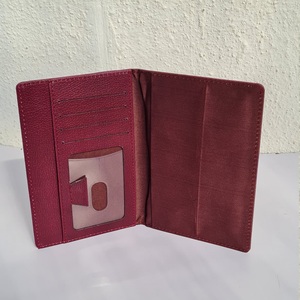 Cartera delgada unisex de cuero genuino de alta calidad para talonario de cheques, tamaño grande, doble pliegue con cierre abierto RFID y longitud larga - Product Image 1