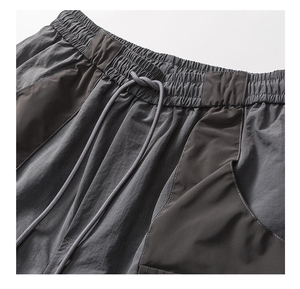 เสื้อยืดฮิปฮอปแบบหลายกระเป๋าสำหรับผู้ชายเสื้อผ้าแนวสตรีทแบบลำลองระบายอากาศได้ดีสินค้ามาใหม่ฤดูร้อน - Product Image 4