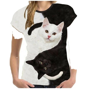 T-shirt personnalisé pour femme, décontracté, hiver, col sublimé, imprimé sur toile, respirant, séchage rapide, haute qualité, prix abordable - Product Image 2