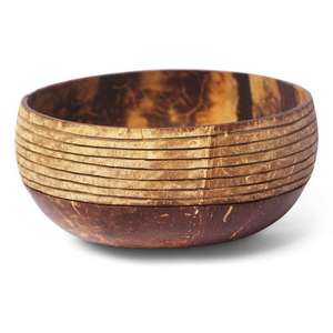 Logo gratuit Stockage sain des aliments Ensemble de bols en coquille de noix de coco écologiques/Bol en coquille de noix de coco naturel et de haute qualité fabriqué au Vietnam - Product Image 1