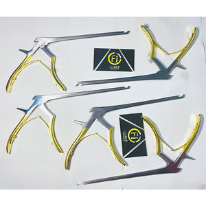 Pinzas Kerrison de Acero Inoxidable, Instrumentos Quirúrgicos Manuales con Mordida Ascendente de 45 Grados para Cirugía Ortopédica y Neurocirugía - Product Image 1