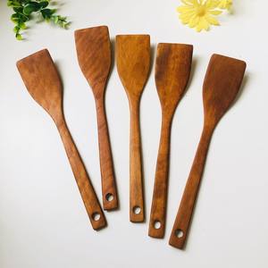 Vietnamese Longan Wood <b>Utensils</b> for Cooking <b>Wooden</b> Kitchen <b>Utensils</b> Set for Cooking - Product Image 6