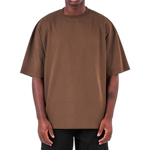 Men's High Quality Oversized Casual Hip-Hop Design <b>T</b>-<b>Shirt</b> Custom Screen Printing 100% Cotton <b>Long</b> <b>Length</b> - Product Image 1