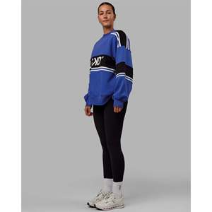 Cardigan à capuche unisexe oversize A-Team en maille – Mélange de cachemire respirant à motif imprimé, style hiver et Noël, couleur Cobalt-Black - Product Image 5