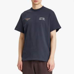 T-shirt DTF surdimensionné bleu | 100% coton French Terry 280 GSM Crewneck | T-shirt graphique rétro | Streetwear Premium & Urban Fashion - Product Image 3