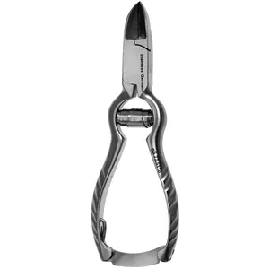 Coupe-cuticules en acier inoxydable 4,5 pouces avec lame concave et clip de verrouillage à ressort pour les ongles des bébés - Product Image 1