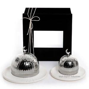 Tazón de Servir de Metal y Mármol de Lujo Moderno Hecho a Mano para Chocolates, Dátiles y Frutos Secos, Apto para Lavavajillas, para Hoteles y Restaurantes - Product Image 3