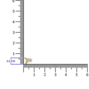 เข็มจมูกเพชรธรรมชาติที่ทันสมัย14kt 0.09CT กุหลาบเหลืองและเครื่องประดับงานแต่งงานสีทองสีขาวสำหรับผู้หญิงได้รับการรับรองจาก IGI - Product Image 6