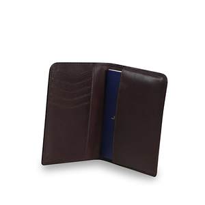 Funda para pasaporte con logotipo personalizado de piel auténtica de alta calidad - Product Image 1