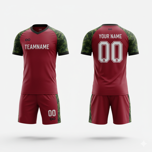 Ensemble de maillot de football personnalisé par sublimation avec maillot et short de football en polyester 100% respirant et à séchage rapide - Product Image 5