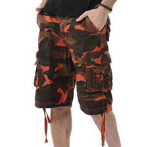 Shorts cargo décontractés pour hommes ajustables, de haute qualité, tricotés, teints en uni, respirants, écologiques, couleurs personnalisées, durables, service OEM - Product Image 3
