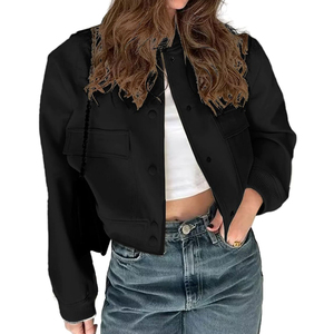 Professional Manufacture Long Sleeve Crop Varsity Jacket Customized Color and Size Varsity Jackets <b>for</b> Sale - Product Image 2