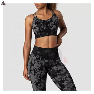 Conjunto de 2 Piezas de Ropa de Yoga para Mujer, Talla Grande, con Logotipo Personalizado en la Parte Delantera, Ligero, de Secado Rápido, Transpirable, de Alta Calidad, Servicio OEM - Product Image 2