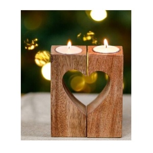 Decorative Wooden Tealight Holder Designed for Serene Evenings Bringing Gentle Candlelight into All Corners of Home - Product Image 1