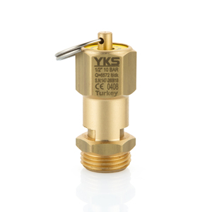 Válvula de Seguridad de Latón Sellada de 1/2'' y 10 Bares con Certificación CE - Válvula de Alivio de Presión Tipo Sellado - Material de Latón - Product Image 1