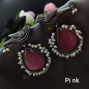 Pendientes de plata Réplicaa, pendientes elegantes de pájaro, pendientes elegantes con ropa para niñas, ropa de fiesta Cascul - Product Image 3