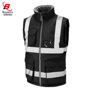 Chaqueta acolchada de alta visibilidad personalizada al por mayor, calentador de cuerpo de poliéster para hombre, ropa de seguridad con función a prueba de agua, logotipo personalizado - Product Image 1