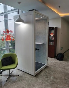 Cabine de bureau acoustique moderne insonorisée, cabine téléphonique portable, cabine silencieuse pour le travail et les réunions - Product Image 1