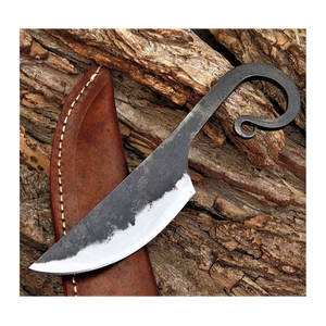 Couteaux Viking médiévaux en acier à haute teneur en carbone faits à la main forgés à la main avec gaine en cuir disponibles en ligne à la vente - Product Image 1