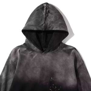 Sweat-shirt vintage délavé et déchiré personnalisé, 100% coton français lourd, imprimé délavé à l'acide, sweat-shirt oversize vintage - Product Image 4