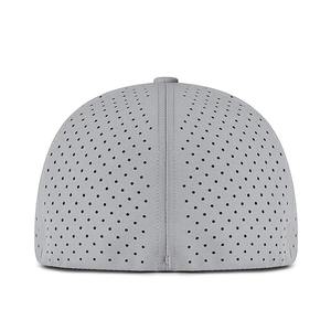 Chapeau vietnamien Fabricant de tissu en coton Logo personnalisé Chapeaux de baseball en maille de polyester à 6 panneaux avec trous découpés au laser Chapeau de sport à séchage rapide - Product Image 4