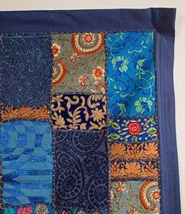 Patchwork tenture murale textile indien tenture murale tapisserie décor artisanal Unique maison Accents bohème décoration murale - Product Image 4