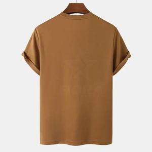 T-shirt 100% coton personnalisé pour hommes OEM T-shirt en coton biologique pour hommes T-shirt de gymnastique avec logo personnalisé 100% coton - Product Image 2