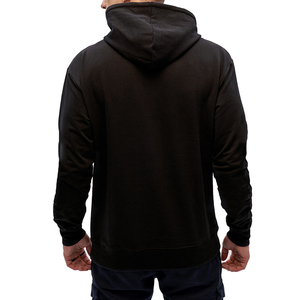 Venta al por mayor de algodón francés Terry en blanco de gran tamaño Puff impresión Sudadera con capucha Unisex sin cuerda personalizado Raw Hem Pullover sudaderas con capucha hombres - Product Image 4