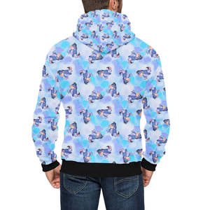 Sudaderas con capucha con estampado de sublimación totalmente personalizable para hombre, ajuste holgado, algodón 100% para otoño - Product Image 6