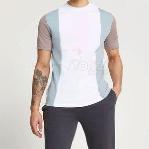 เสื้อยืดพิมพ์ลายทรงหลวมใส่สบายทันสมัยผ้าฝ้าย 100% สำหรับผู้ชาย ขนาดสั่งทำได้ MOQ ต่ำ เสื้อยืดผู้ชาย - Product Image 3