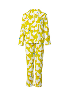 Conjunto elegante de ropa de descanso de primavera y verano para mujer, Camisa cómoda de manga corta y pantalones cortos para ropa de dormir - Product Image 3