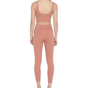 Nuevo conjunto de yoga sin mangas de la mejor calidad para mujeres y ropa deportiva Ropa de verano Ropa de gimnasio Conjunto de Yoga de cintura alta - Product Image 3
