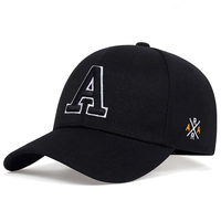 Gorra de béisbol con bordado Ar lateral con letras Unisex, gorra deportiva ajustable con espalda cerrada para otoño, gorras de alta calidad para exteriores para hombres