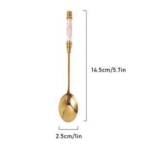 Elegante juego de cubiertos con mango y elegantes cabezales de acero inoxidable, perfecto para cenas modernas, bodas y regalos - Product Image 3