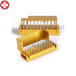 Grand porte-fraise en aluminium doré Organisateur d'outils rotatifs à 30 trous - Product Image 3