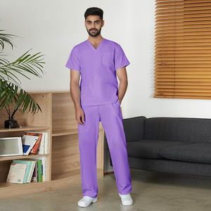 Ensembles d'uniformes de gommage avec logo personnalisé classique Logo OEM Costume d'uniforme d'infirmière personnalisé Ensemble d'uniformes d'hôpital de médecin à manches courtes - Product Image 4