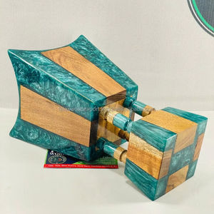 Quemador de Incienso de Madera y Resina Epoxi de Alta Calidad, Quemador de Incienso Árabe Antiguo en Venta, Decoración del Hogar y Porta Incienso de FWE - Product Image 4