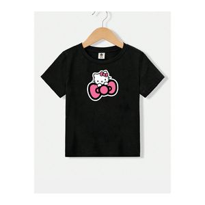 Hello Kitty girocollo in cotone stampato manica corta per bambini e giovani t-shirt - Product Image 3