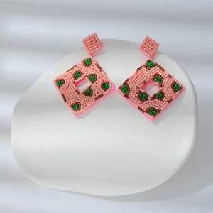 Trending Bead Drop <b>Earring</b> Crystal <b>Earrings</b> Stylish Homemade Seed Bead <b>Earrings</b> Unique Fashion Handmade Jewellery CreativeDesign - Product Image 4