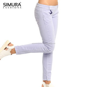 Nouveau design tendance, meilleure qualité, vente en gros à prix abordable, séchage rapide, OEM, jean en denim élégant pour femme, coupe skinny slim, pantalon durable - Product Image 2