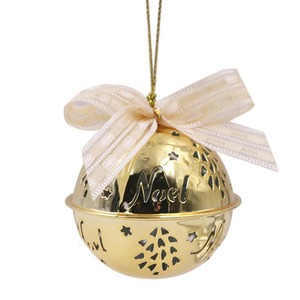 Adorno de campana colgante de Navidad Vintage, diseño de Metal para decoración de árboles y estilo de temporada para el hogar o eventos - Product Image 2