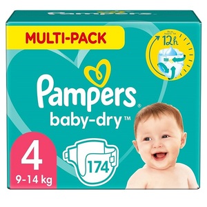 Proveedor de bajo costo, pañales desechables para bebés Pampers Baby-Dry de alta calidad, extra absorbentes, de algodón, con prevención de fugas en 3D. - Product Image 2