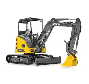 2019 John Deer 17G Mini Excavator Mini Small Micro Crawler Bagger Digger Mini Excavator 1 2 3 Ton