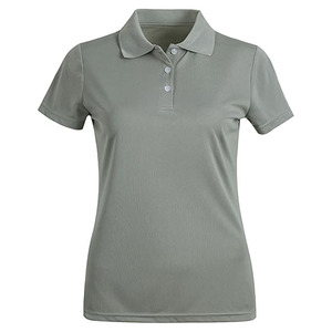 T-shirt de golf pour homme, manches courtes, design classique, coton extensible, couleur unie, anti-froissement, personnalisable, broderie - Product Image 1