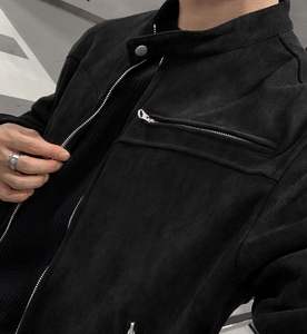 Men's Casual <b>Vintage</b> <b>Denim</b> <b>Jacket</b> Plus-Size Turn-down Collar Zipper Winter Breathable Windproof Biker Wear Washed Woven - Product Image 3